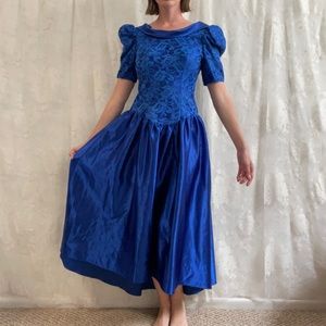 Blue 80’s gown